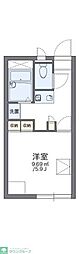 レオパレスオアシス 1Kの間取図画像