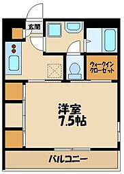 リブリ・Pasture 1Kの間取図画像