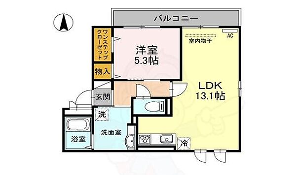 大阪府堺市堺区出島町５丁(賃貸アパート1LDK・2階・46.78㎡)の写真 その2