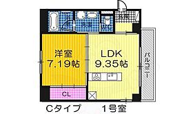 Chez・Trois・Colline（シェトルワコリーヌ） 401 ｜ 大阪府堺市堺区向陵西町４丁（賃貸マンション1LDK・4階・39.06㎡） その2