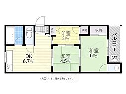 川西マンション 3階/-