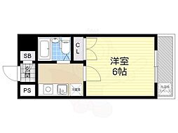 プレステージサカイ ワンルームの間取図画像