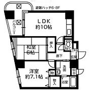 ロザーンジュ堀川 801 ｜ 京都府京都市中京区姉西堀川町（賃貸マンション2LDK・8階・55.40㎡） その2