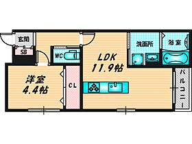 ISOLA M  ｜ 大阪府大東市灰塚5丁目7-54（賃貸アパート1LDK・3階・40.00㎡） その2