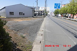 物件画像 県道面の店舗向き売地