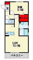 D-K house 301 ｜ 福岡県北九州市小倉北区真鶴１丁目3-1（賃貸アパート1LDK・3階・41.95㎡） その2