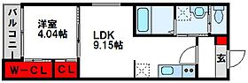 BRAVE BASE 若松 203 ｜ 福岡県北九州市若松区中川町9-25（賃貸アパート1LDK・2階・35.03㎡） その2