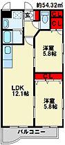 小芝ビル 702 ｜ 福岡県北九州市戸畑区小芝３丁目2-22（賃貸マンション2LDK・7階・54.32㎡） その2