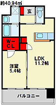 福岡県北九州市小倉北区原町２丁目（賃貸マンション1LDK・2階・40.94㎡） その2