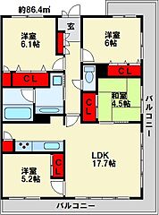 物件の間取り