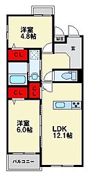 間取図画像 2LDK