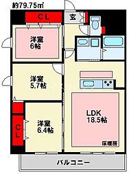 Famileファミリエ 3LDKの間取図画像