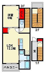 JR鹿児島本線 西小倉駅 徒歩23分 3階/-