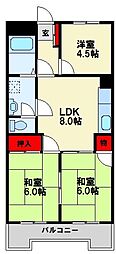 ギャラン春の町 3DKの間取図画像