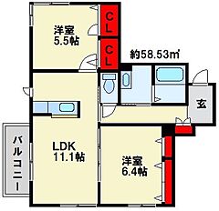 物件の間取り