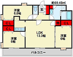 物件の間取り