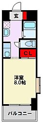 ヴィラコート戸畑元宮 1Kの間取図画像