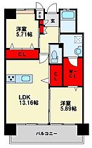 福岡県北九州市八幡東区荒生田３丁目（賃貸マンション2LDK・12階・64.12㎡） その2