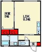 フォーラム枝光A棟 101 ｜ 福岡県北九州市八幡東区枝光４丁目1-30（賃貸アパート1LDK・1階・32.94㎡） その2