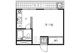 京都府京都市北区衣笠西御所ノ内町（賃貸マンション1K・2階・19.66㎡） その2