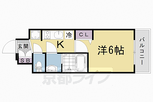 プレサンス　ＴＨＥ　ＫＹＯＴＯ　粋都 707｜京都府京都市南区東九条西河辺町(賃貸マンション1K・7階・21.28㎡)の写真 その2