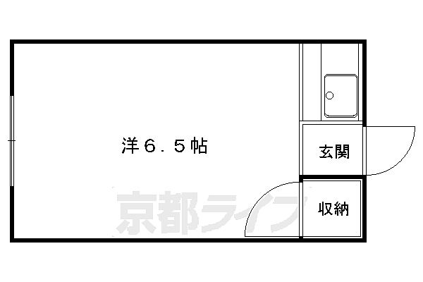 倉橋マンション 36｜京都府京都市左京区吉田神楽岡町(賃貸マンション1K・3階・10.00㎡)の写真 その2