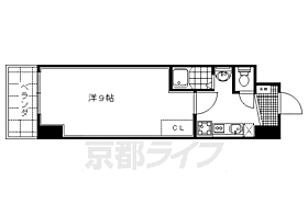 京都府京都市右京区西院西貝川町（賃貸マンション1K・6階・25.08㎡） その2