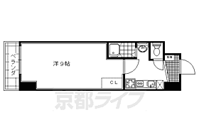 京都府京都市右京区西院西貝川町（賃貸マンション1K・5階・25.08㎡） その2