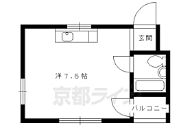 京都府京都市北区平野桜木町（賃貸マンション1R・2階・18.00㎡） その2