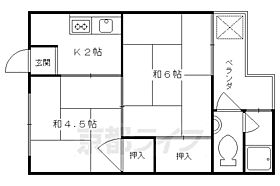 京都府京都市右京区太秦開日町（賃貸アパート2K・2階・32.00㎡） その2