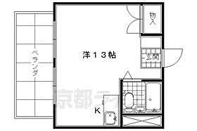 コーポ土山 401 ｜ 京都府京都市下京区粉川町（賃貸マンション1K・4階・25.81㎡） その2