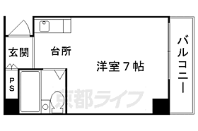 京都府京都市北区紫竹下高才町（賃貸マンション1K・4階・17.00㎡） その2