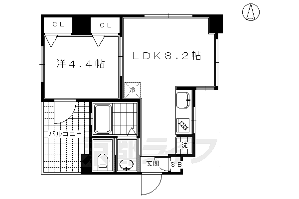 プリオーレ京都駅前 502｜京都府京都市南区西九条院町(賃貸マンション1LDK・5階・30.39㎡)の写真 その2