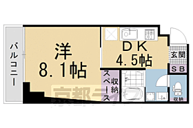 京都府京都市右京区太秦北路町（賃貸マンション1DK・5階・26.37㎡） その2