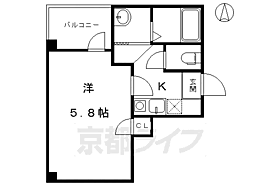 ＧＡＲＮＥＴ　ＲＥＳＩＤＥＮＣＥ　ＭＩＹＡ 301 ｜ 京都府京都市東山区福稲柿本町（賃貸マンション1K・3階・19.10㎡） その2