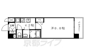 ベラジオ京都一乗寺II 208 ｜ 京都府京都市左京区一乗寺東杉ノ宮町（賃貸マンション1K・2階・26.70㎡） その2