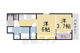 京都府京都市中京区聚楽廻西町（賃貸マンション2K・1階・30.26㎡） その2