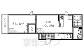 Ｓｔａｒ　ｔｗｏ 303 ｜ 京都府京都市伏見区桃山町松平筑前（賃貸アパート1LDK・3階・40.71㎡） その2