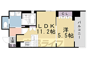 京都府京都市上京区寺之内竪町（賃貸マンション1LDK・4階・43.24㎡） その2