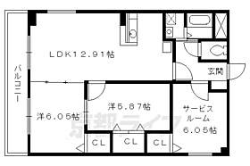 ル・フロール烏丸五条 201 ｜ 京都府京都市下京区玉屋町（賃貸マンション3LDK・2階・63.37㎡） その2