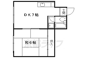 京都府京都市右京区嵯峨中通町（賃貸マンション1DK・3階・26.00㎡） その2