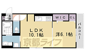 京都府京都市右京区西京極殿田町（賃貸アパート1LDK・2階・39.77㎡） その2