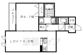 京都府京都市右京区太秦桂ケ原町（賃貸マンション1LDK・3階・44.82㎡） その2