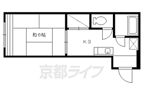 京都府京都市北区上賀茂中山町（賃貸アパート1K・2階・20.31㎡） その2