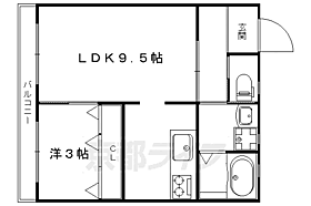 ハイツ福田 2B ｜ 京都府京都市左京区一乗寺西杉ノ宮町（賃貸アパート1LDK・2階・32.00㎡） その2