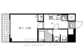 京都府京都市上京区二町目（賃貸マンション1K・6階・25.08㎡） その2