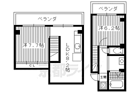 バインオークＣＥＮＴ 515 ｜ 京都府京都市下京区中野之町（賃貸マンション2LDK・5階・49.20㎡） その2