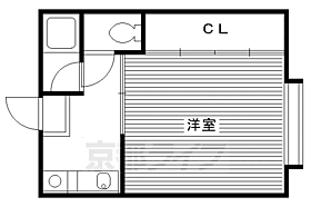 フォーブル吉田 103 ｜ 京都府京都市左京区吉田中阿達町（賃貸アパート1K・1階・17.19㎡） その2