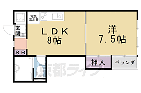 メゾン音羽 105 ｜ 京都府京都市山科区音羽乙出町（賃貸マンション1LDK・1階・33.00㎡） その2