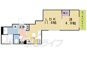 京都府京都市上京区近衛町（賃貸マンション1LDK・1階・41.75㎡） その2